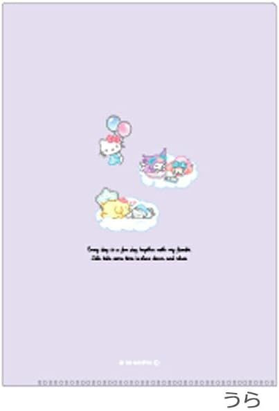 T's Factory Sanrio Characters A4 Clear File with Index Pockets - Relaxing Night